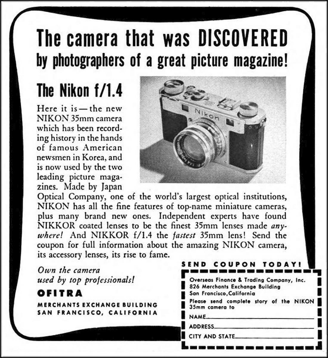 Nikon Ad May
      1951