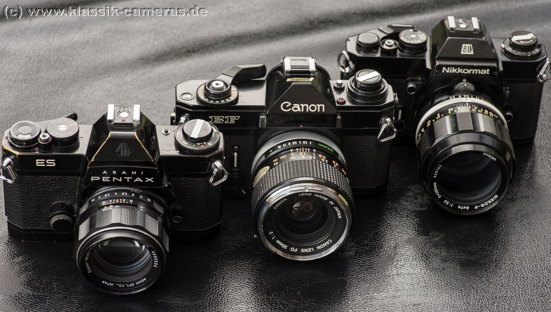 Pentax ES,
                Nikon EL, Canon EF