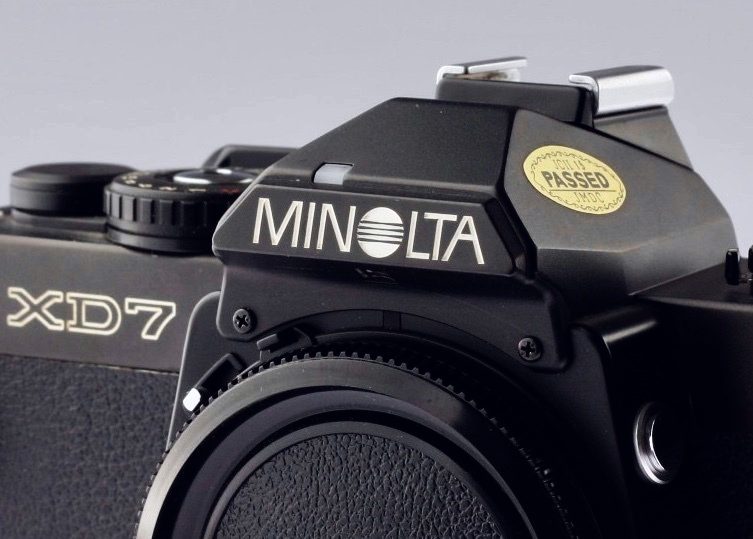 Minolta XD-7
                              "new logo"